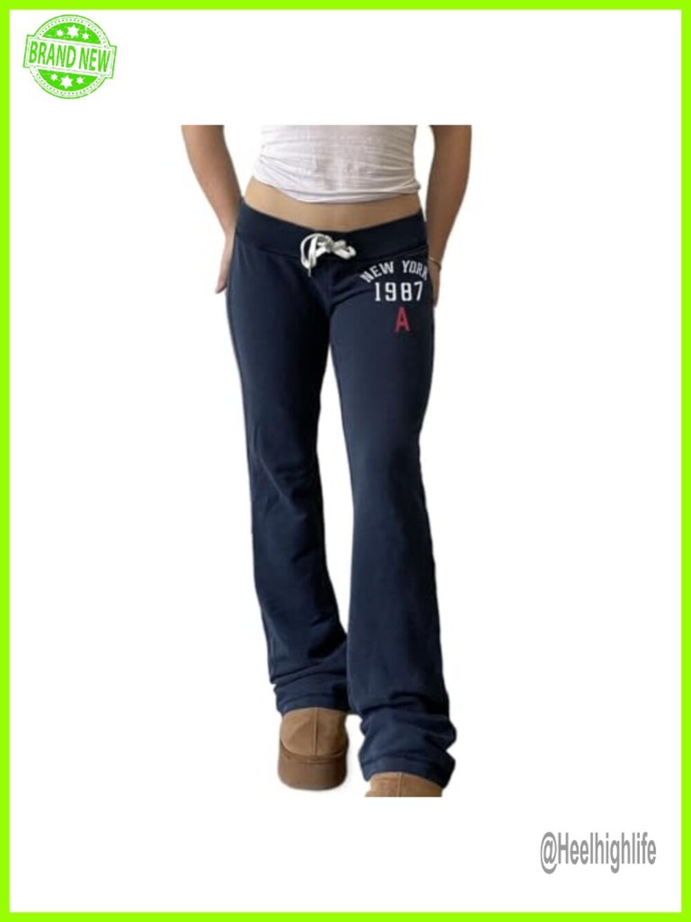Low Rise Flare Sweatpants Y2K Bootcut Drawstring Yoga Lounge Pants